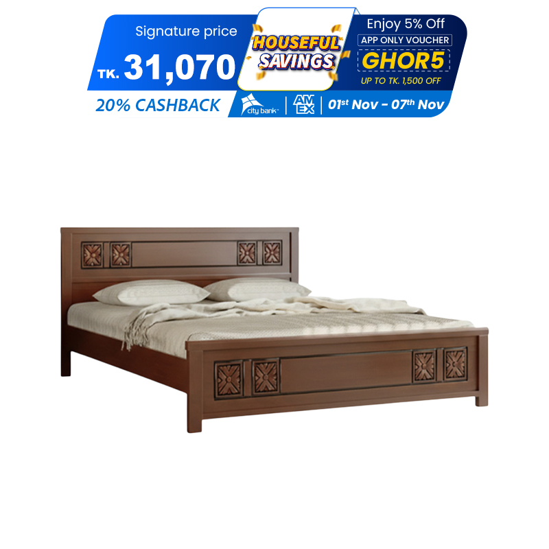 Picture of Regal Wooden Bed Eden BDH-358-3-1-20(King)