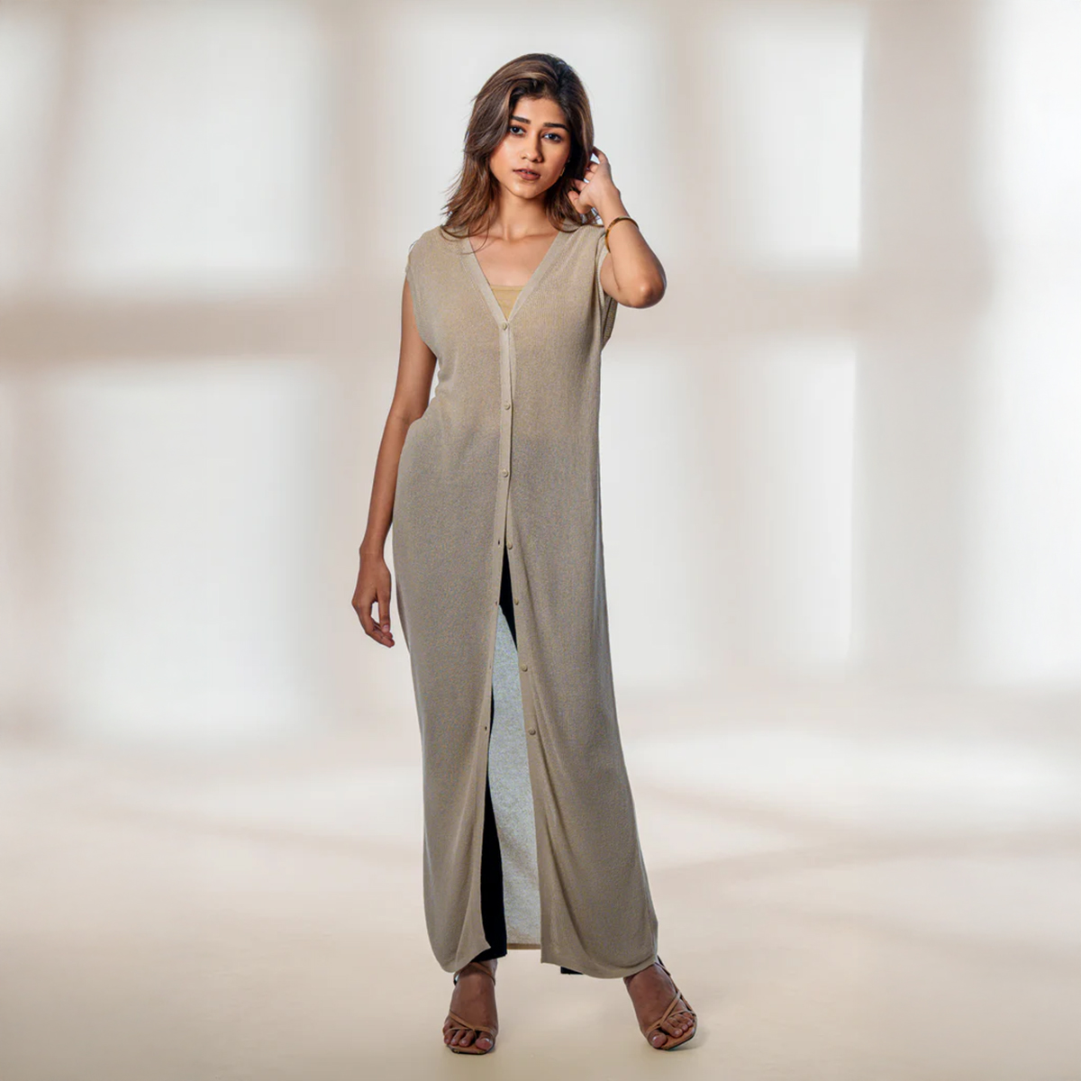 Picture of Bosphorus Vivian Beige Dress For Women