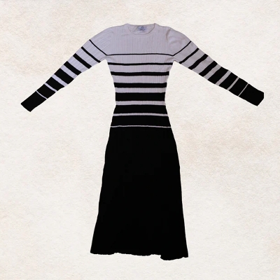 Picture of Bosphorus Alessandra Bodycon Dress (B&W)