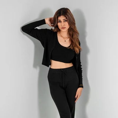 Picture of Bosphorus Black Ribbed Three Piece Lounge Set