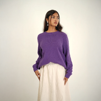 Picture of Bosphorus Picasso Waffled Crewneck Sweater