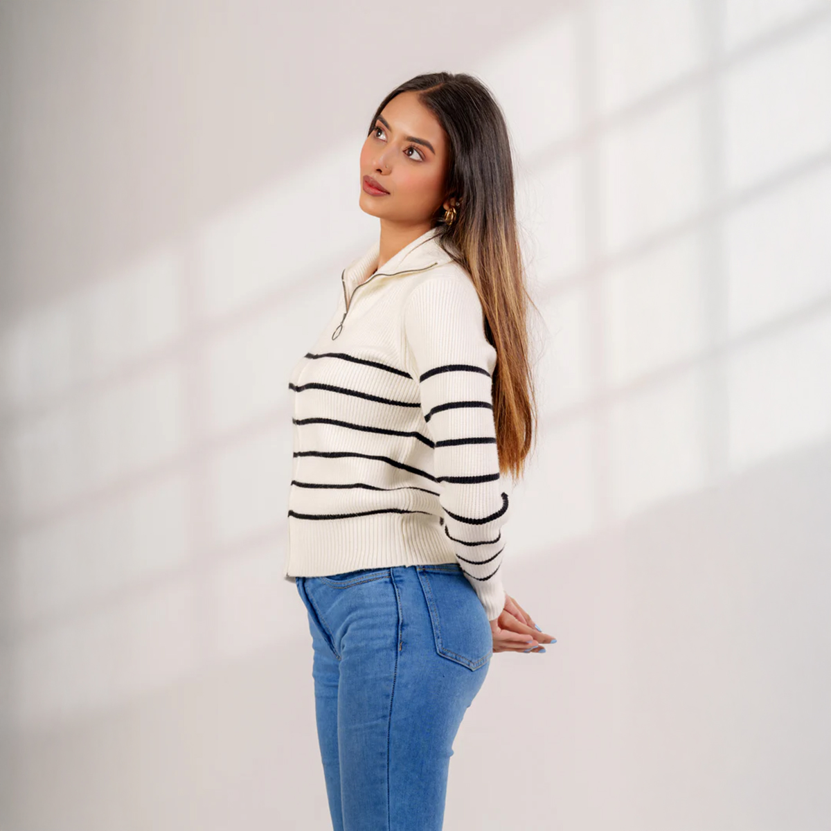 Picture of Bosphorus Marine Zip-Through Sweater For Women