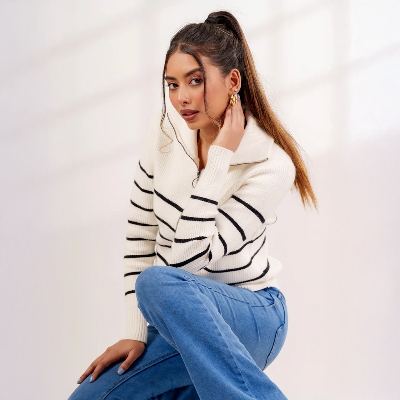 Picture of Bosphorus Marine Zip-Through Sweater For Women