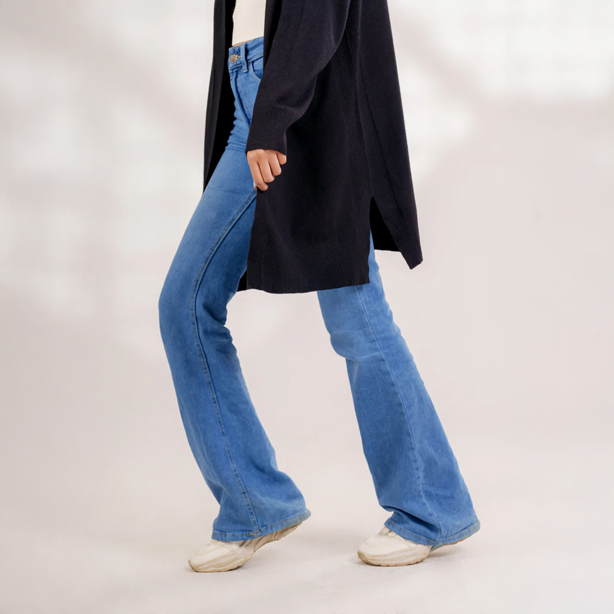 Picture of Bosphorus Black Longline Cardigan for women