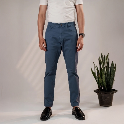 Picture of Bosphorus Steel Blue Essential Chinos