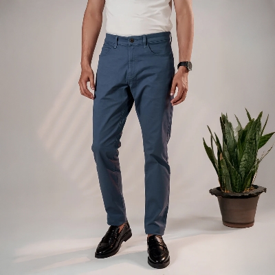 Picture of Bosphorus Steel Blue Essential Chinos