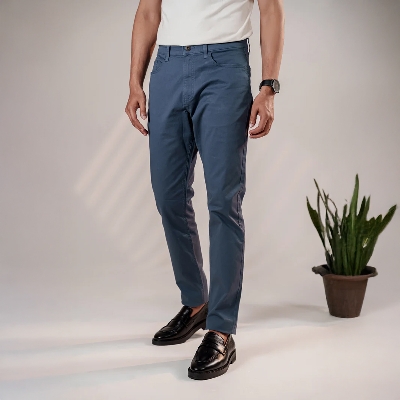 Picture of Bosphorus Steel Blue Essential Chinos