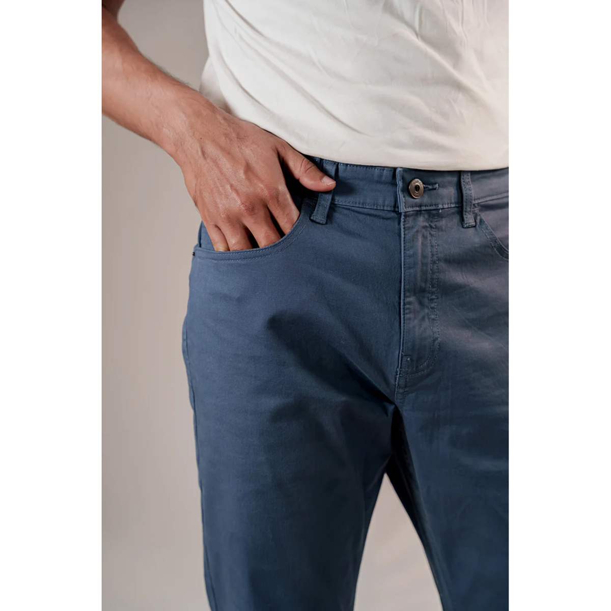 Picture of Bosphorus Steel Blue Essential Chinos