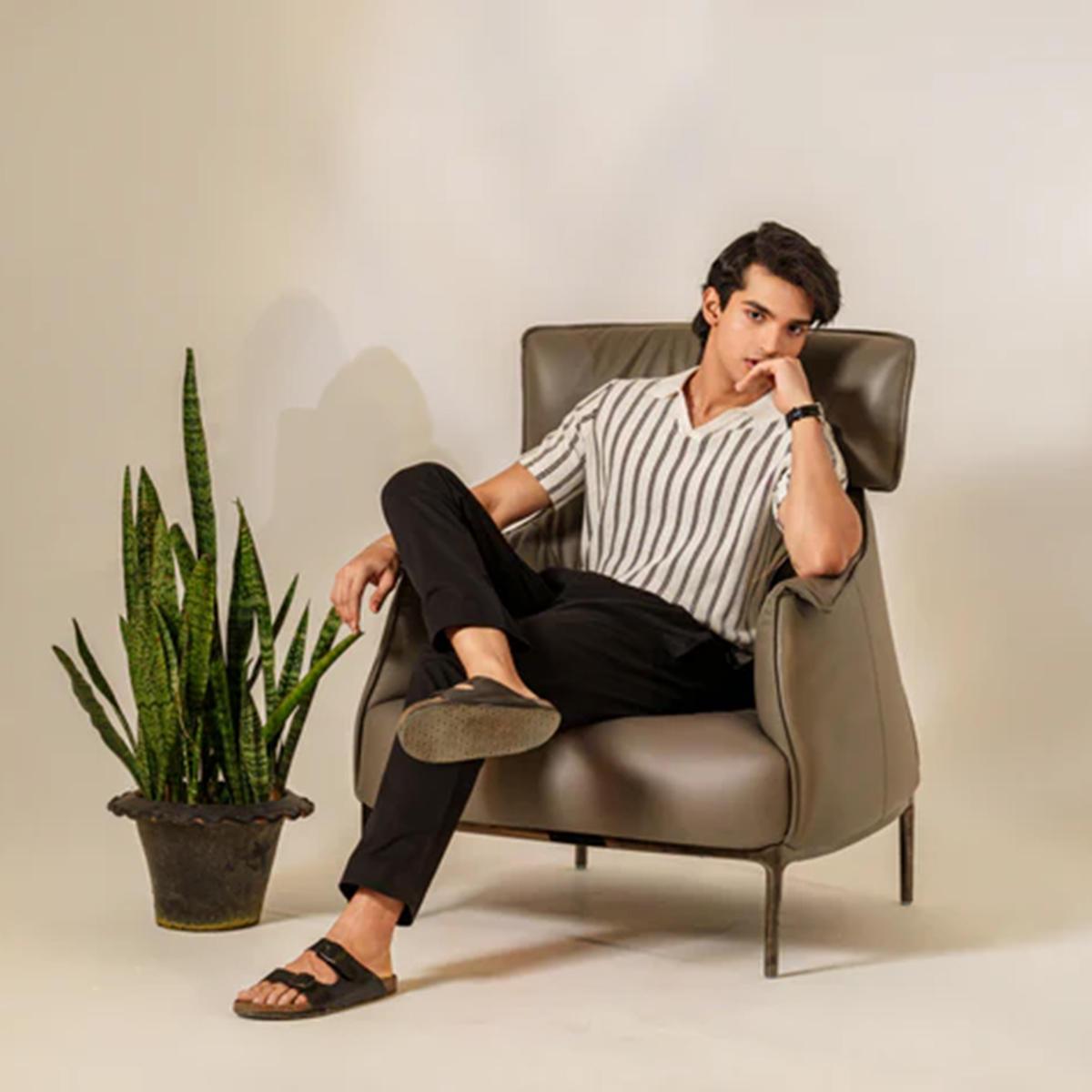 Picture of Bosphorus Roma Striped Polo For Men