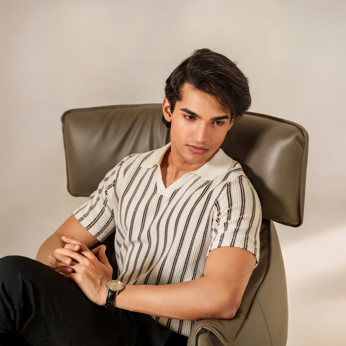 Picture of Bosphorus Roma Striped Polo For Men