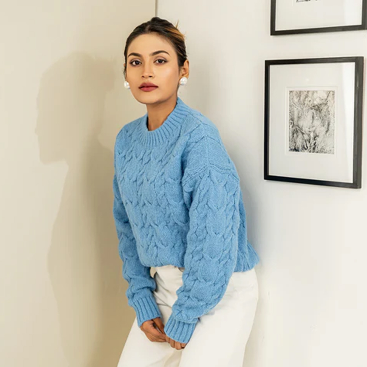 Picture of Bosphorus Chloe Cable-Knit Sweater For Women