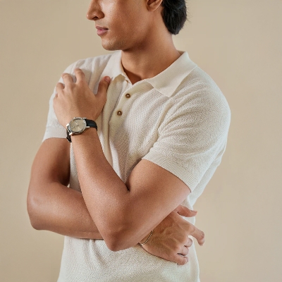 Picture of Bosphorus Florence Blanco Knit Polo For Men