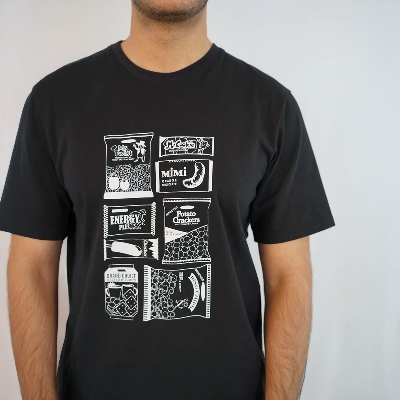 Picture of Bosphorus 1990's Nostalgia Graphic T-Shirt Black