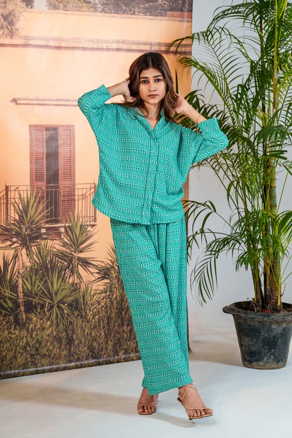 Picture of Bosphorus Jade Co-ord Set Outfit for Women