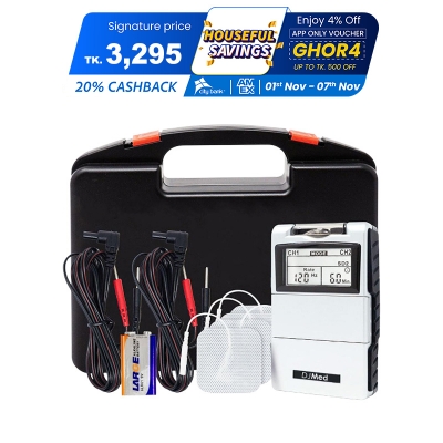 Picture of Physiotherapy TENS Machine Back Pain Machine Physiotherapy Device Price in BD, Combo Tens, MST Combo, Digital Therapy Device, Digital Physiotherapy Tens, Digital Tens machine, Pain Relief Tens