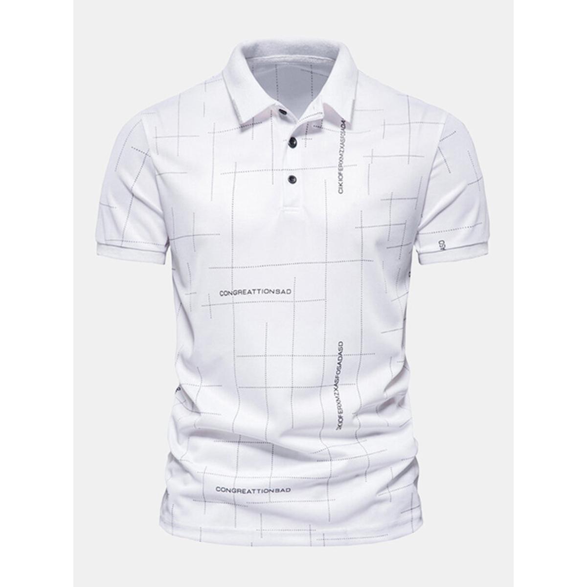 Picture of City Boy Classic Cotton Polo Shirt For Men-White