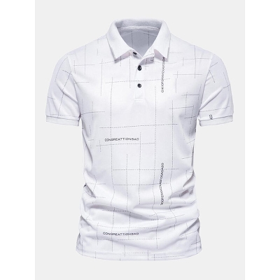 Picture of City Boy Classic Cotton Polo Shirt For Men-White