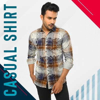 Picture of City Boy Trendy Mens Casual Shirt- Light Yellow