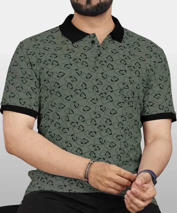 Picture of City Boy New Premium China Polo Shirt-Olive