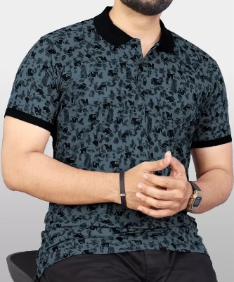 Picture of City Boy New Premium China Polo Shirt-Blue