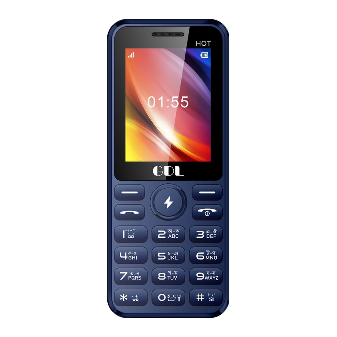 Picture of GDL Hot Feature Phone with Dual SIM, 1000 contacts and 1700 mAh Massive Battery Backup (Multicolor)