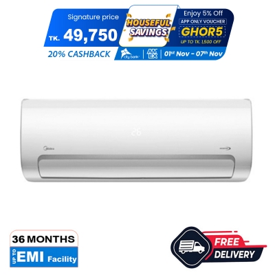 Picture of Midea 1.5 Ton Inverter Split Type Air Conditioner (MSI18CRNAF5/MSI18CRNAF9)  (Best Price) 