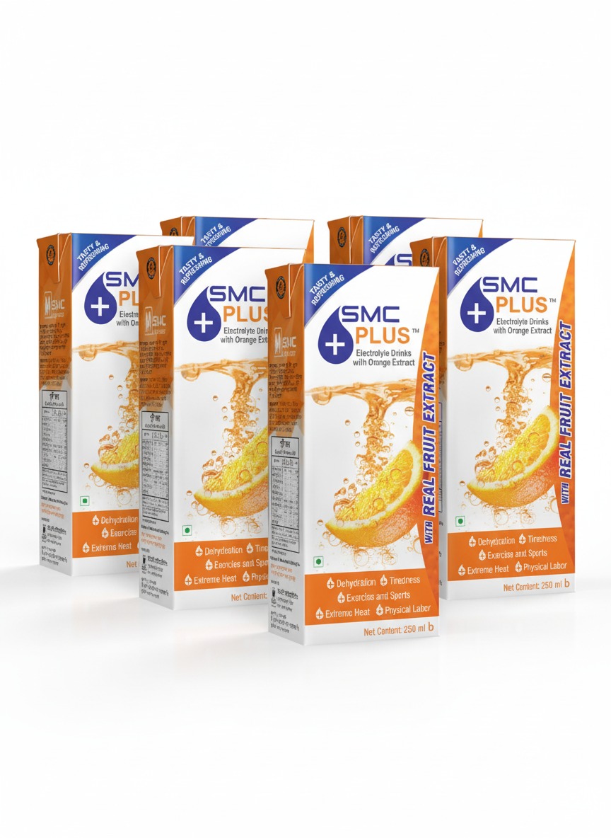 Picture of SMC Plus 250 ml Orange Flavored Electrolyte Drink 6 pcs Combo
