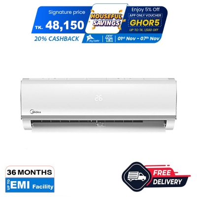 Picture of Midea 1.5 Ton Inverter Split Type Air Conditioner (MSE18CRN) (Best Price)