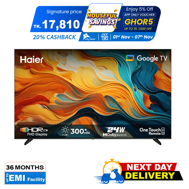 Picture of Haier 32" Bezel Less Google TV H32K85FX