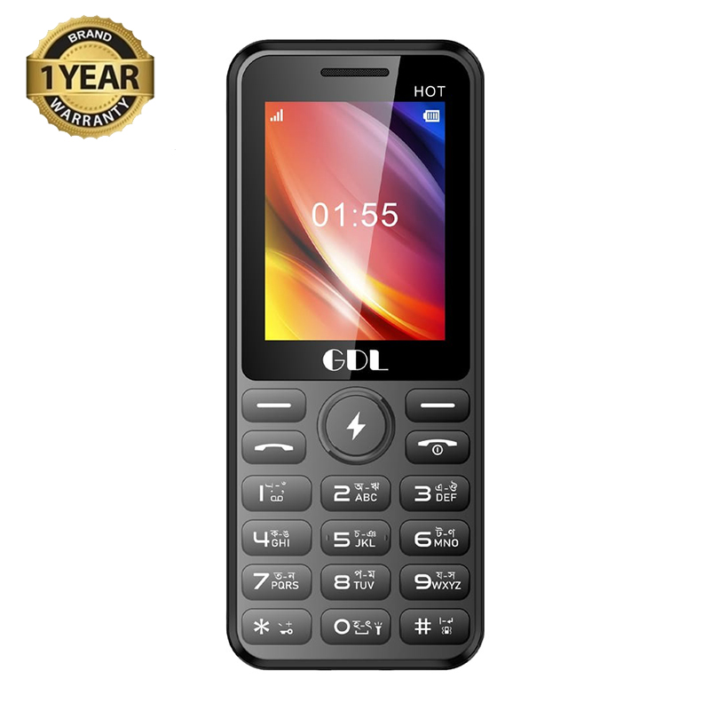 Picture of GDL Hot Feature Phone with Dual SIM, 1000 contacts and 1700 mAh Massive Battery Backup (Multicolor)