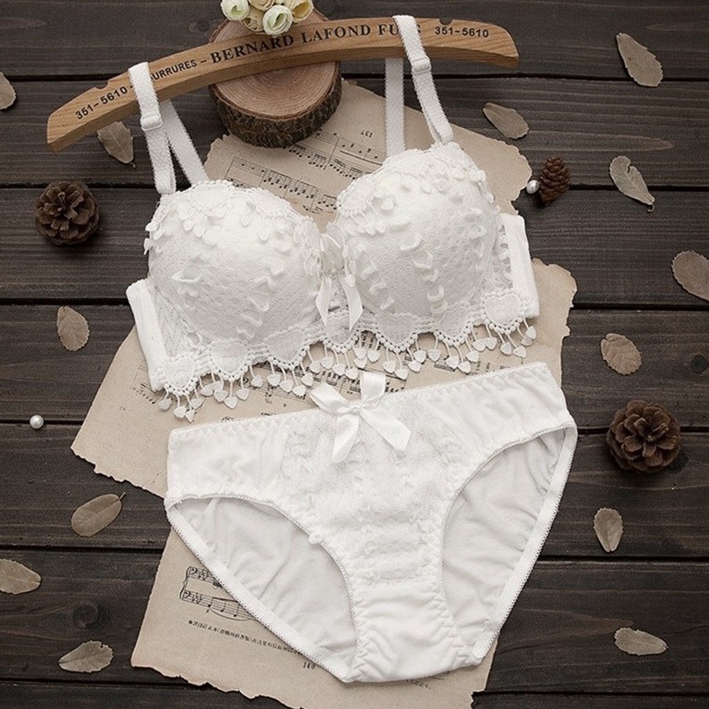 Picture of Khapsu Premium Quality Women's Lace pushup wired Bra Panty Set