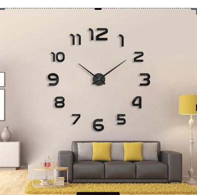 Picture of Khapsu 3D Diy Mirror Wall Clock - Clock - wall clock