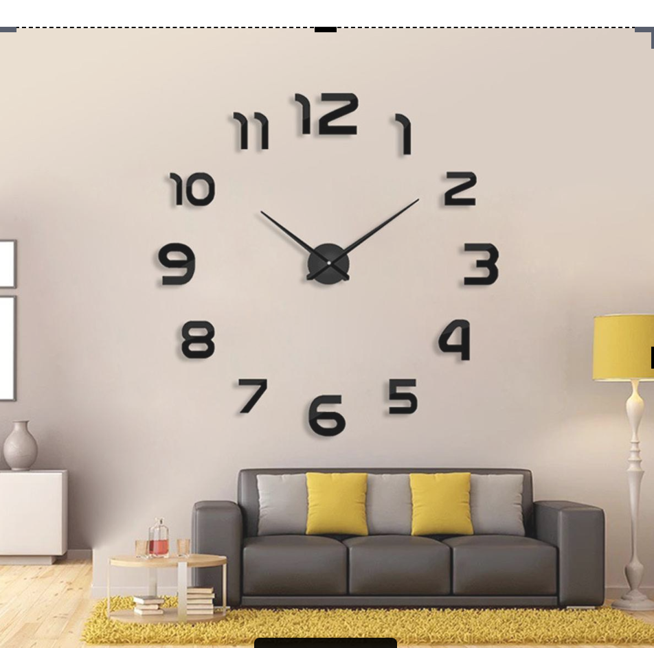 Picture of Khapsu 3D Mirror Acrylic Wall Luxurious  Clock - Clock