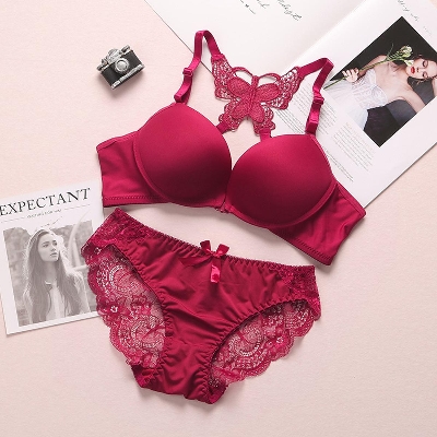 Picture of Khapsu Premium Quality Women's  Lace pushup wired Bra Panty Set