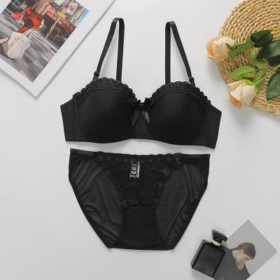 Picture of Khapsu Premium Quality Women's Lace pushup wired Bra Panty Set