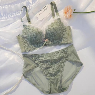 Picture of Khapsu Premium Quality Women's Lace pushup wired Bra Panty Set