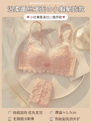 Picture of Khapsu Premium Quality Women's Lace pushup wired Bra Panty Set