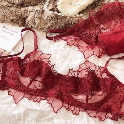 Picture of Khapsu Premium Quality china womens girls full net lingerie set