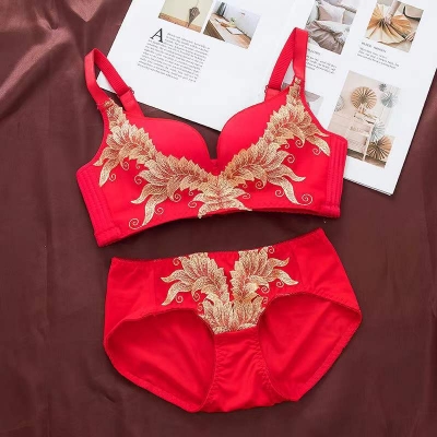 Picture of Khapsu Premium Quality china women's Red Lingerie Set