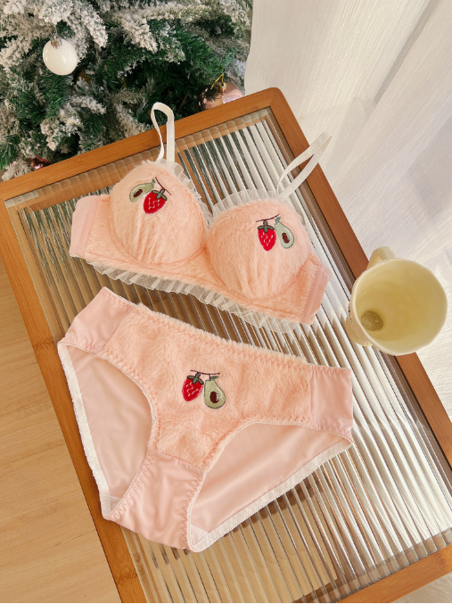 Picture of Khapsu Premium quality china Strawberry women girls soft and comfortable lingerie set