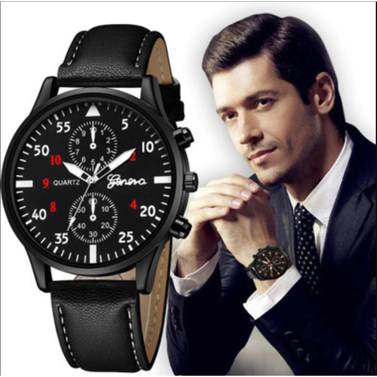 Picture of Fashion Watch For Men 2022 New Leather Military Alloy Analog Quartz Wrist Watch Top Brand Business Watches Reloj Digital Hombre