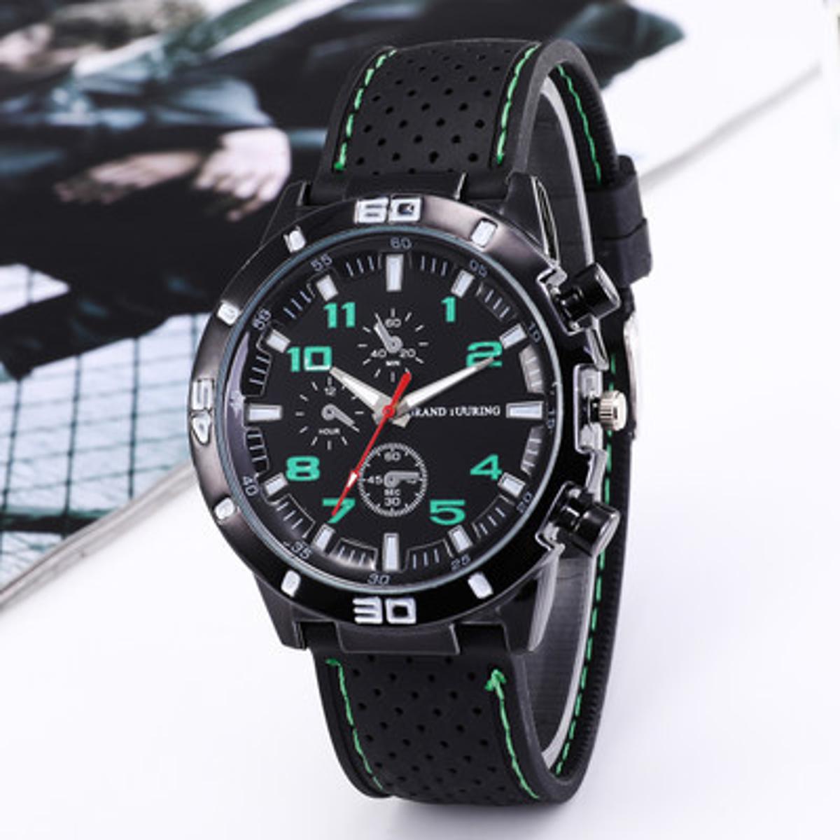 Picture of New WISH hot -selling foreign trade sports silicone fashion racing business quartz men's Watch watch wholesale