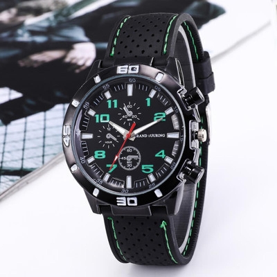 Picture of New WISH hot -selling foreign trade sports silicone fashion racing business quartz men's Watch watch wholesale