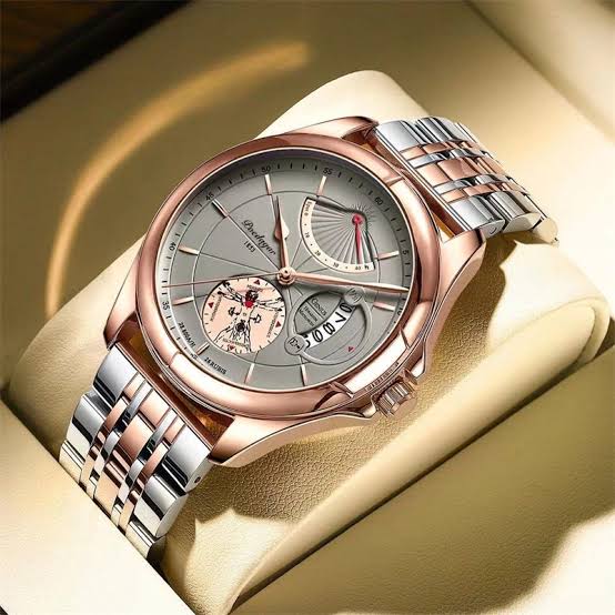 Picture of POEDAGAR 802 Luxury Brand Casual Silver Rose Gold Men Watch Waterproof Date Full Stainless Steel Quartz Men's Watch Business Gift