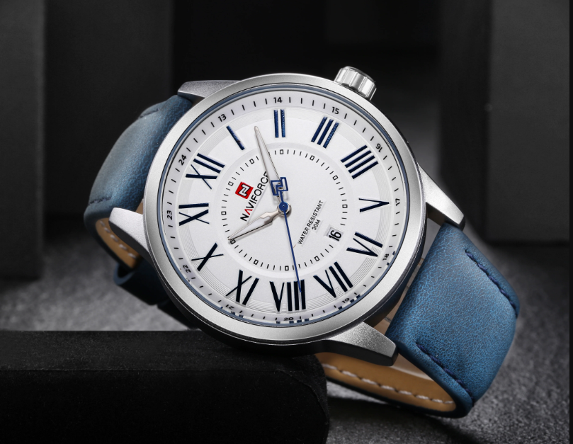 Picture of NAVIFORCE Fashion Classic Mens Watch Luxury Brand Wristwatch Leather Band Quartz Waterproof Watches NF9126