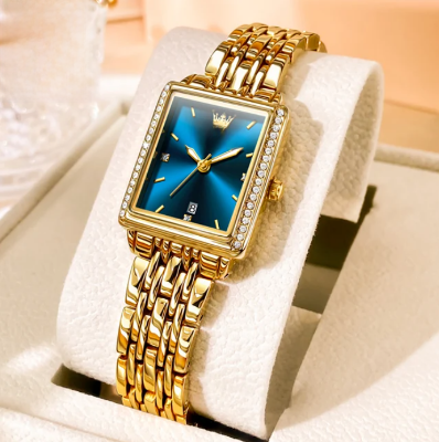 Picture of "Olevs 9995 Golden Stainless Steel Analog Wrist Watch For Women