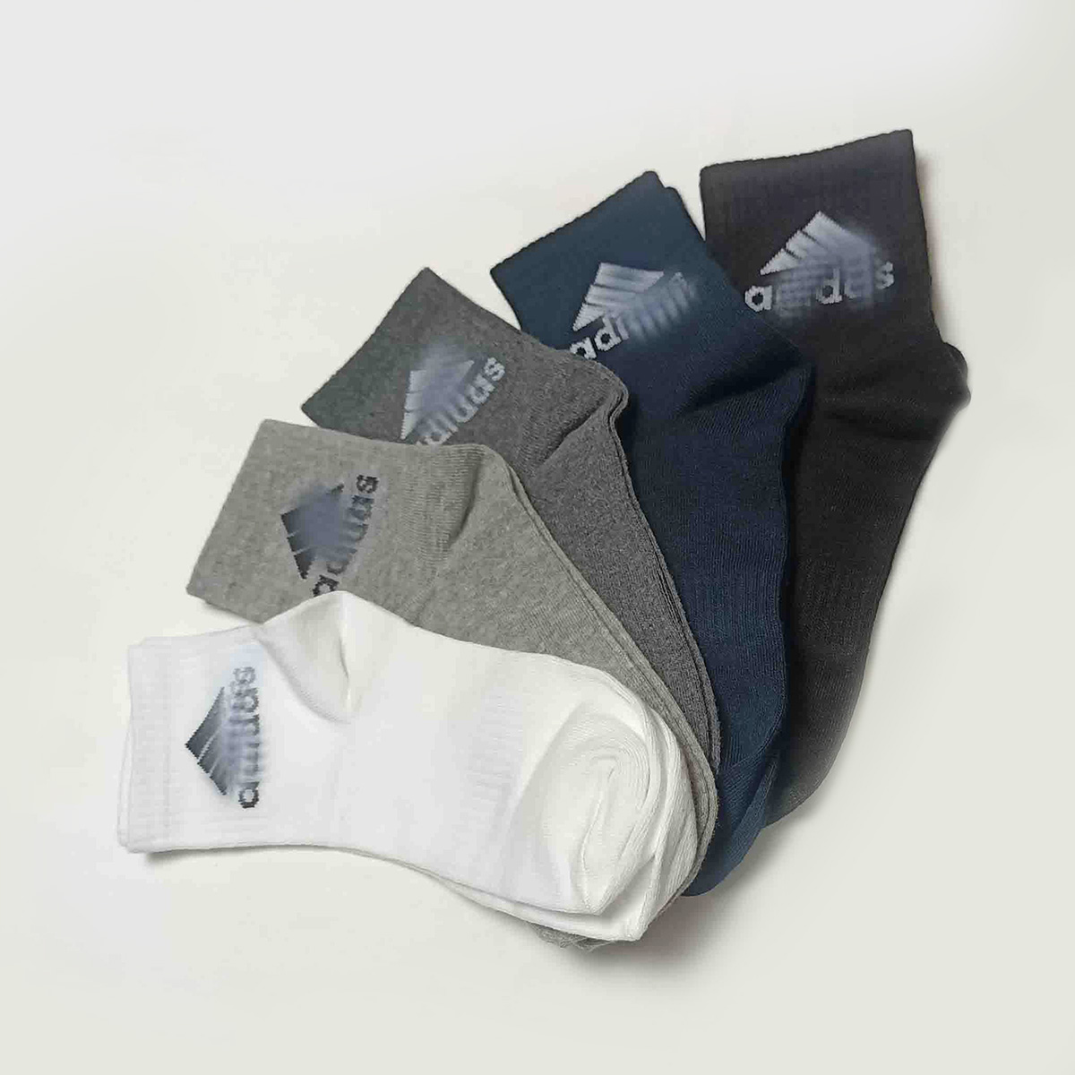 Picture of Assorted Colorful Premium Cotton Quarter Sock - High-Quality and Comfortable Socks for Both Men and Women