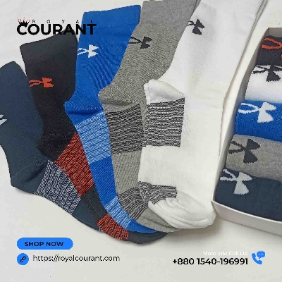 Picture of Premium Quality Men's Cotton Crew Socks Gift Box - 5 Pair Socks Box