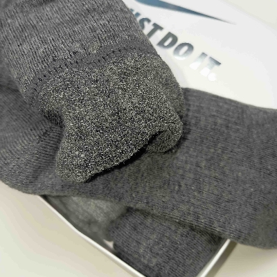 Picture of Superior Quality Footbed Terry Socks - Attractive 4 Colors Pair - Experience Comfort with Ribbed Cotton Crew Socks