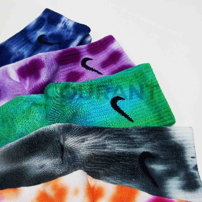 Picture of Custom Dyed Socks Unisex- 5 Pair- Unique Hand Dye Socks